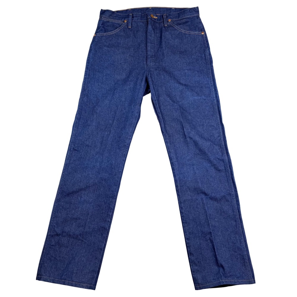 Wrangler 13MWZ Cowboy Cut Original Fit Jeans Dark Indigo Blue 34x36 Mens Denim